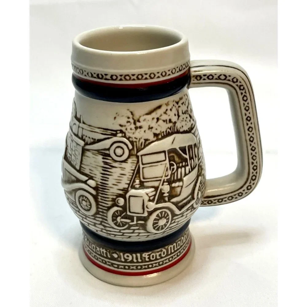 AVON Beer Stein Automotive Cars Ford 1982 handcrafted in Brazil 5